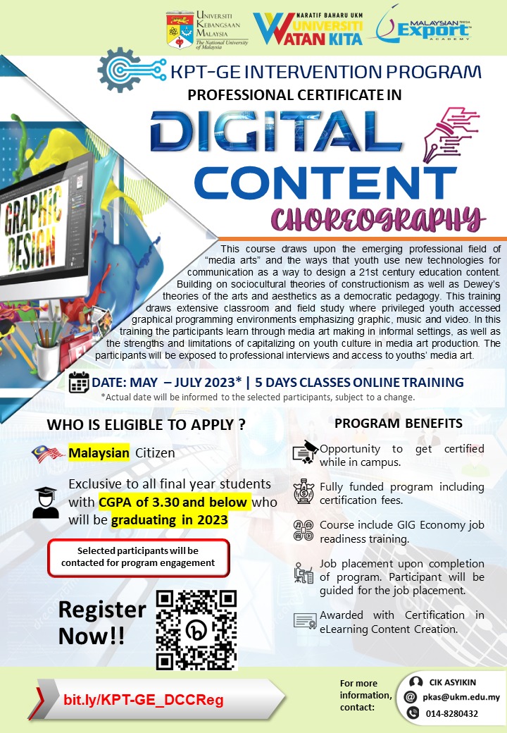 PENSIJILAN PROFESIONAL: DIGITAL CONTENT CHOREOGRAPHY